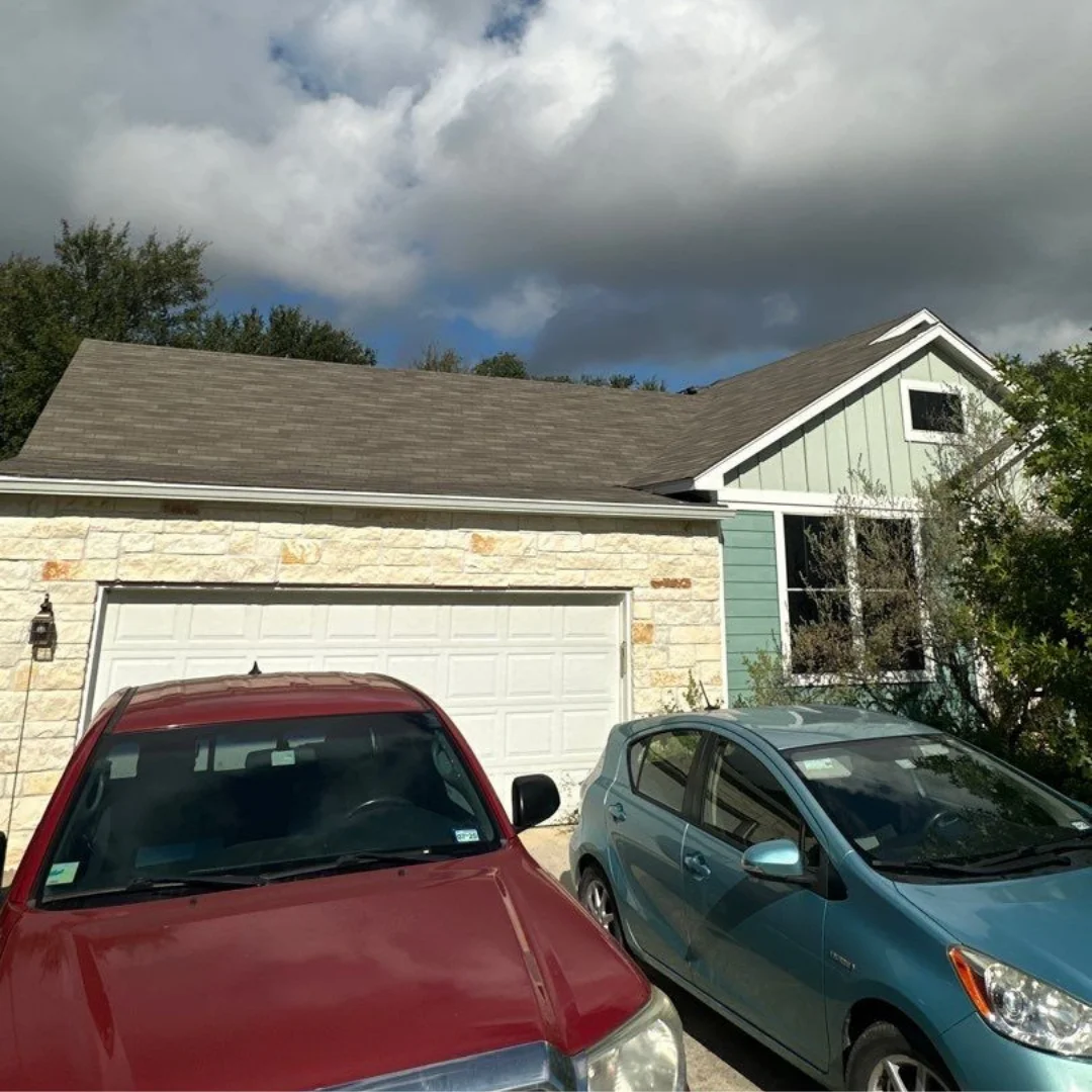 Before: Old shingle roof