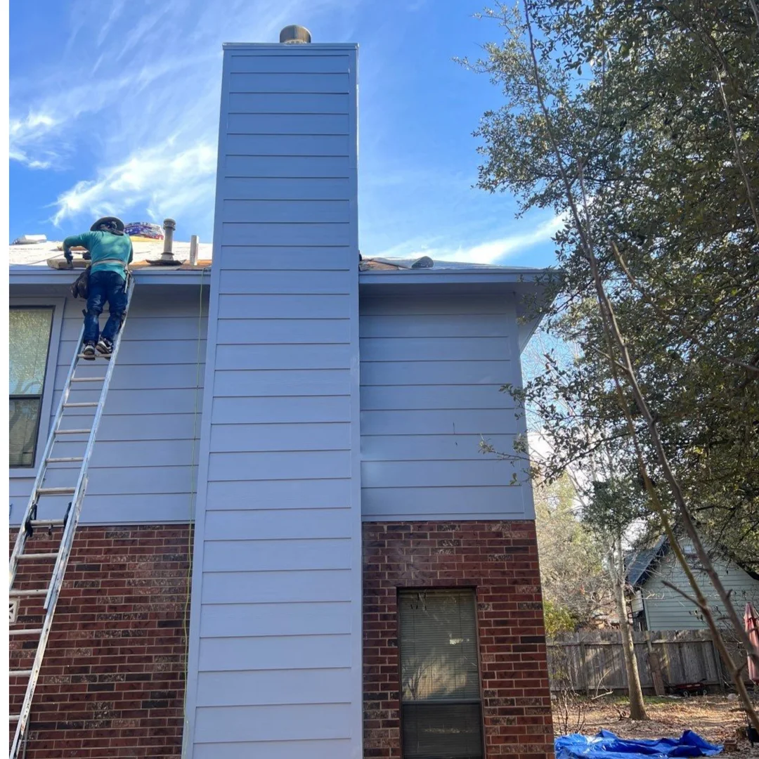 After: New siding