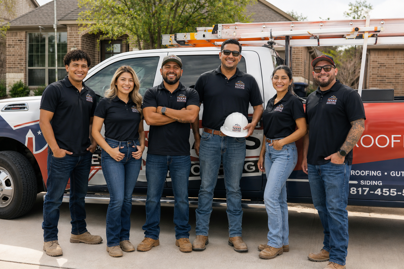 Divided Sky crew on a job site