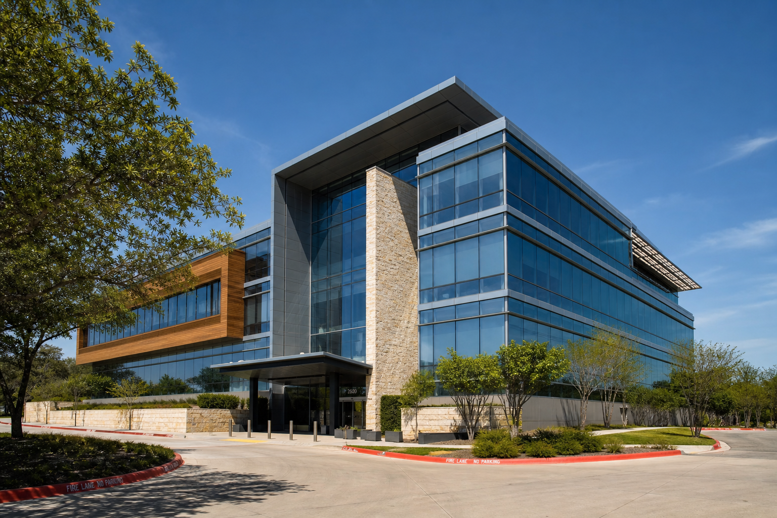Commercial building exterior