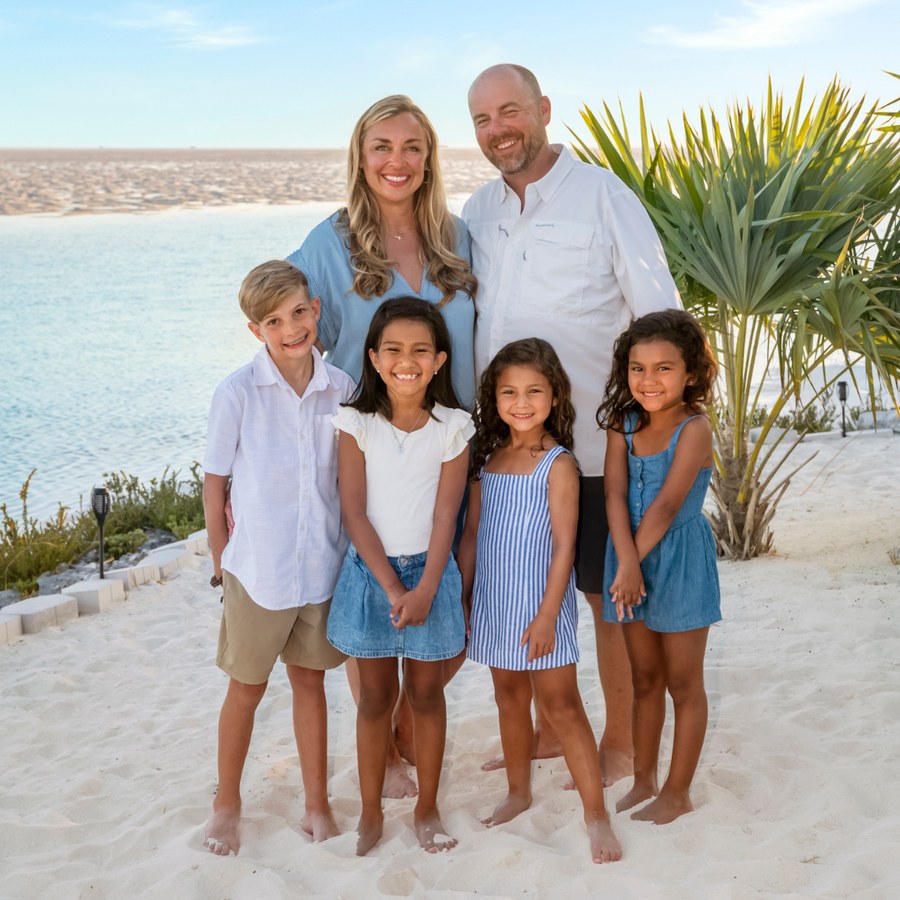 The Hardy Family — John, Allison, and their four children