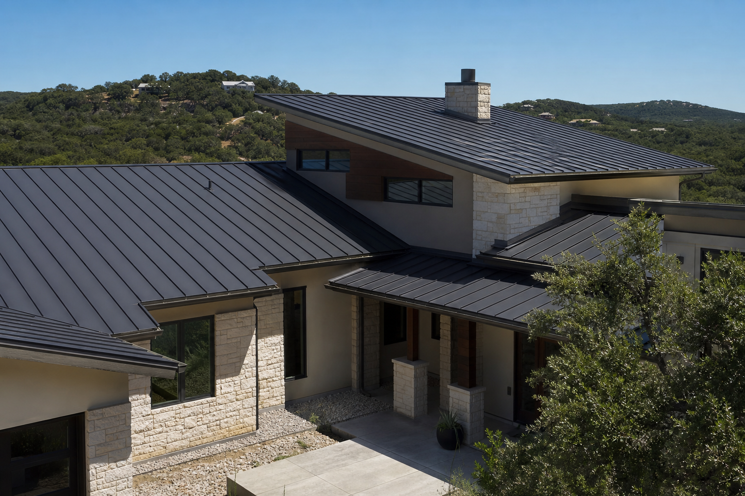 Standing seam metal roof