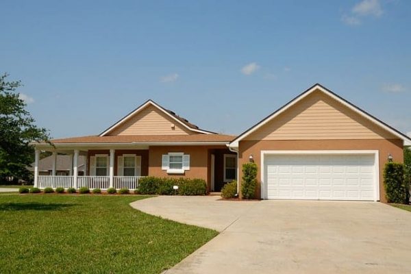 A home with a shingle roof.