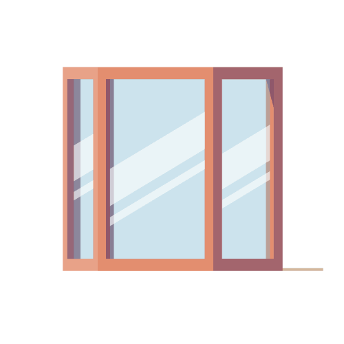 Illustration of a bay window