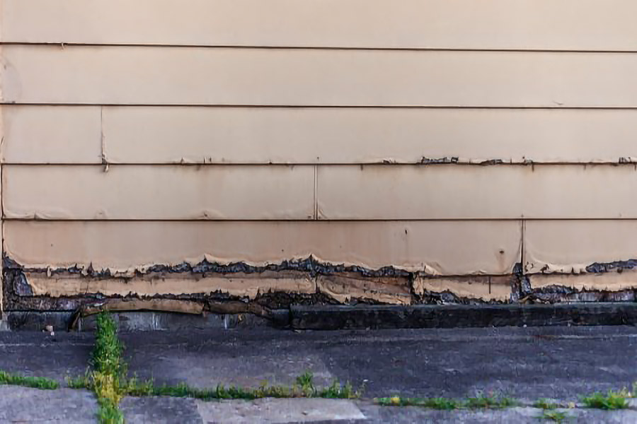 Damaged Siding on House