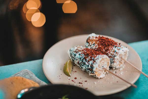 Plate of street corn