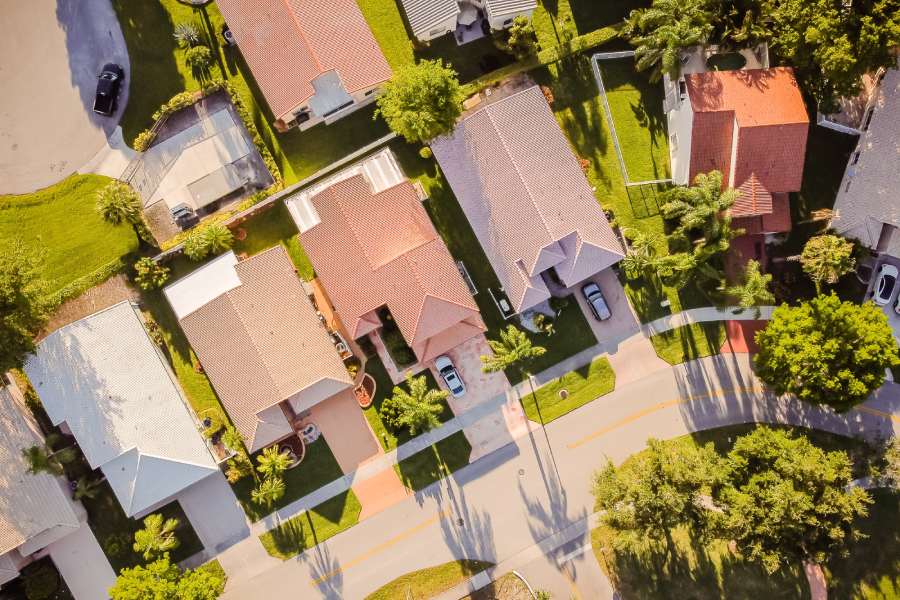 roofs viewed from above