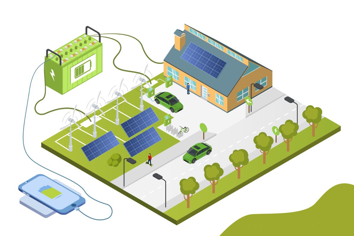 Solar Batteries and Generators Infographic