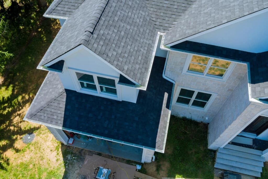 above point of view of an Asphalt Shingles roof