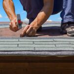 Roofing installation with roofing nails