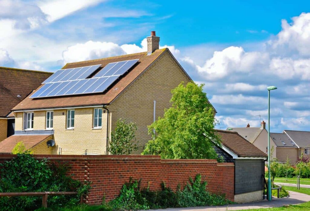 New Braunfels solar roofing collecting sunlight